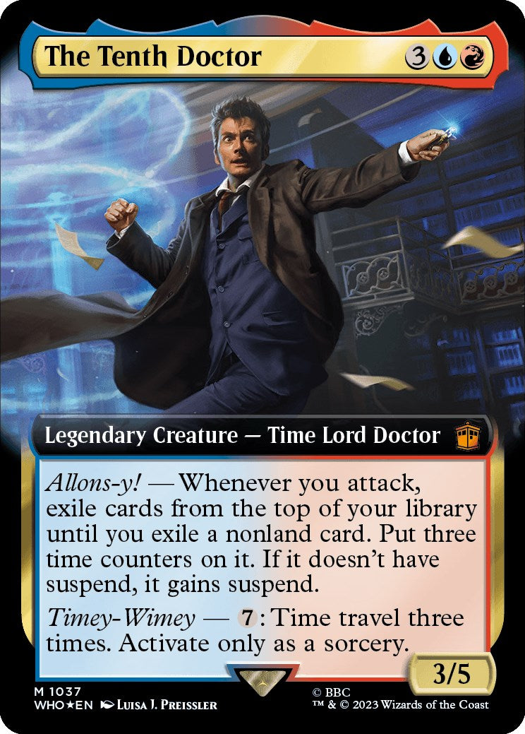 The Tenth Doctor (Extended Art) (Surge Foil) [Doctor Who] | Silver Goblin