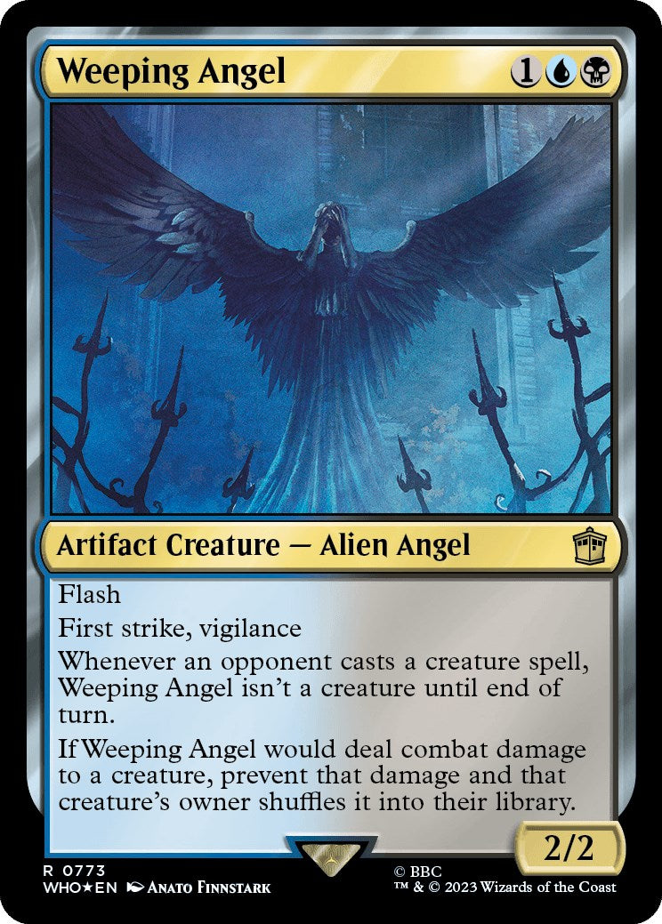 Weeping Angel (Surge Foil) [Doctor Who] | Silver Goblin