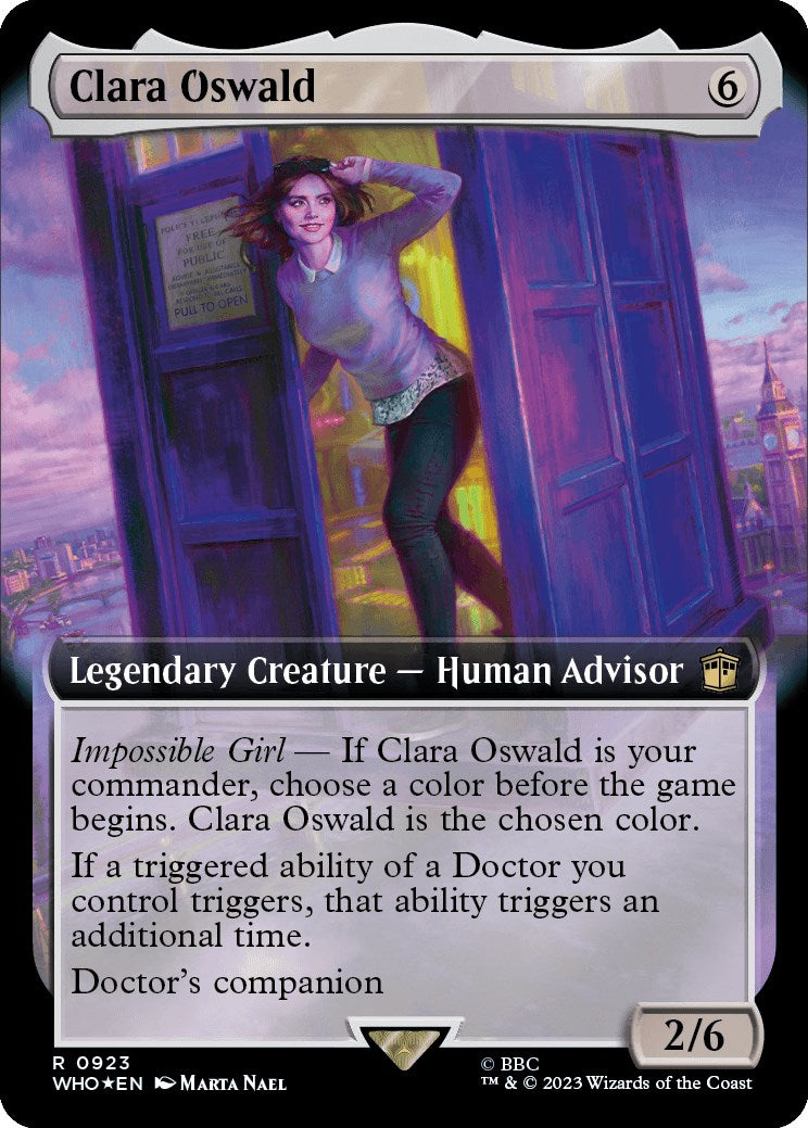 Clara Oswald (Extended Art) (Surge Foil) [Doctor Who] | Silver Goblin