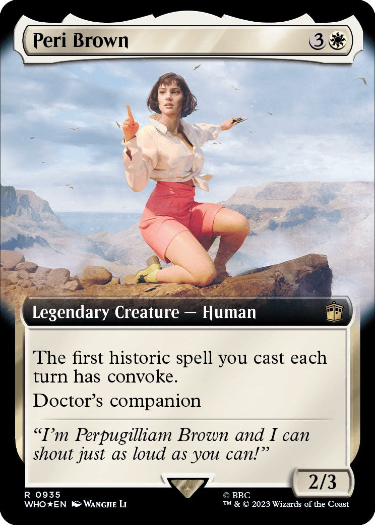 Peri Brown (Extended Art) (Surge Foil) [Doctor Who] | Silver Goblin