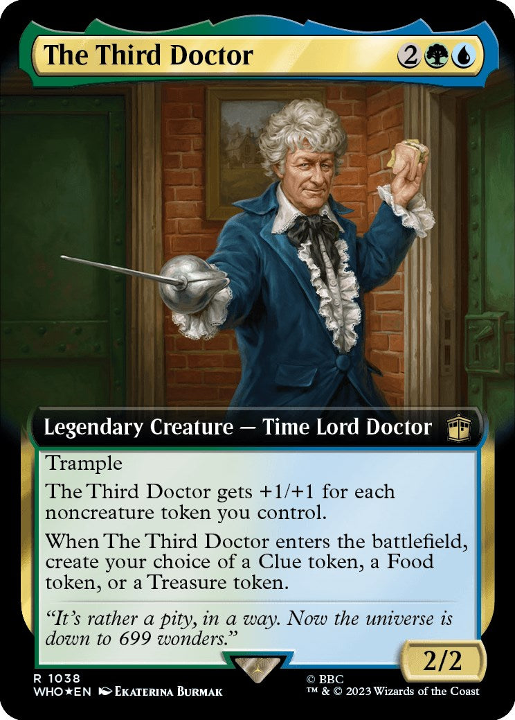 The Third Doctor (Extended Art) (Surge Foil) [Doctor Who] | Silver Goblin