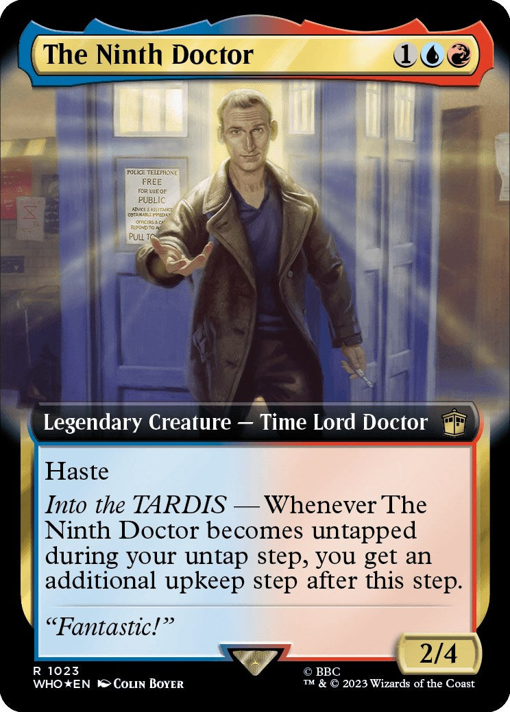 The Ninth Doctor (Extended Art) (Surge Foil) [Doctor Who] | Silver Goblin