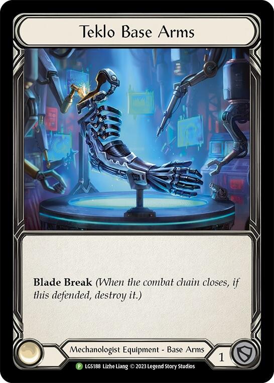 Teklo Base Arms [LGS188] (Promo)  Cold Foil | Silver Goblin