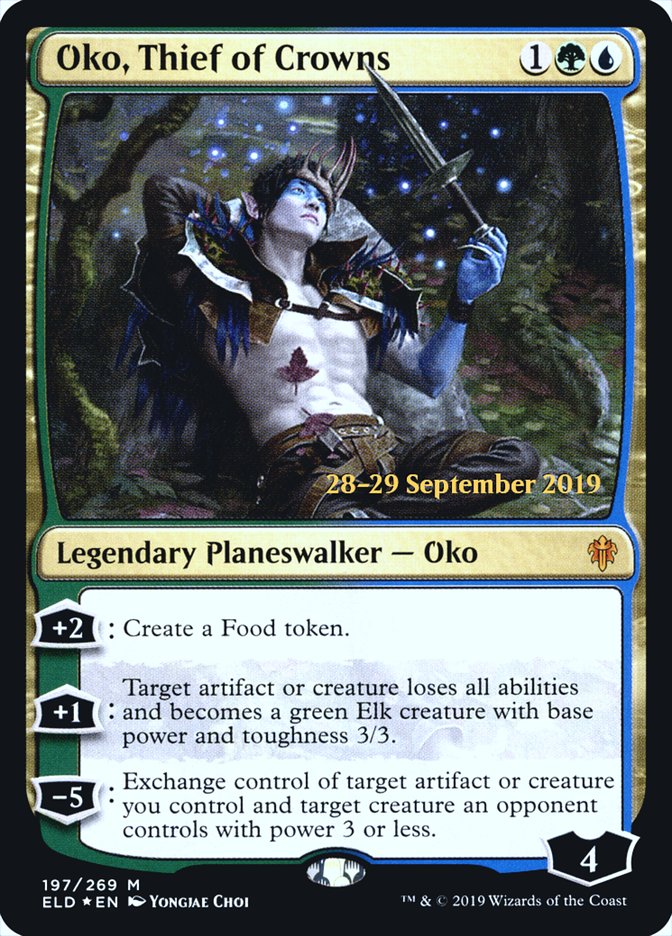 Oko, Thief of Crowns [Throne of Eldraine Prerelease Promos] | Silver Goblin