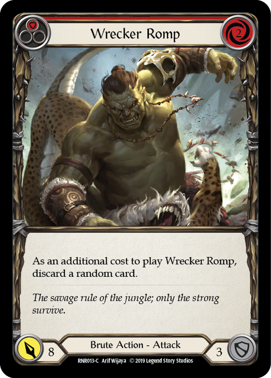 Wrecker Romp (Red) 1st Edition  (RNR013) - Hero Deck: Rhinar