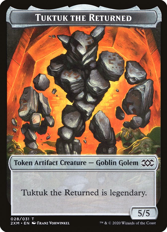 Ooze // Tuktuk the Returned Double-Sided Token [Double Masters Tokens] | Silver Goblin