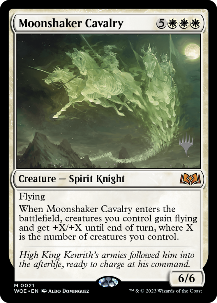 Moonshaker Cavalry (Promo Pack) [Wilds of Eldraine Promos] | Silver Goblin