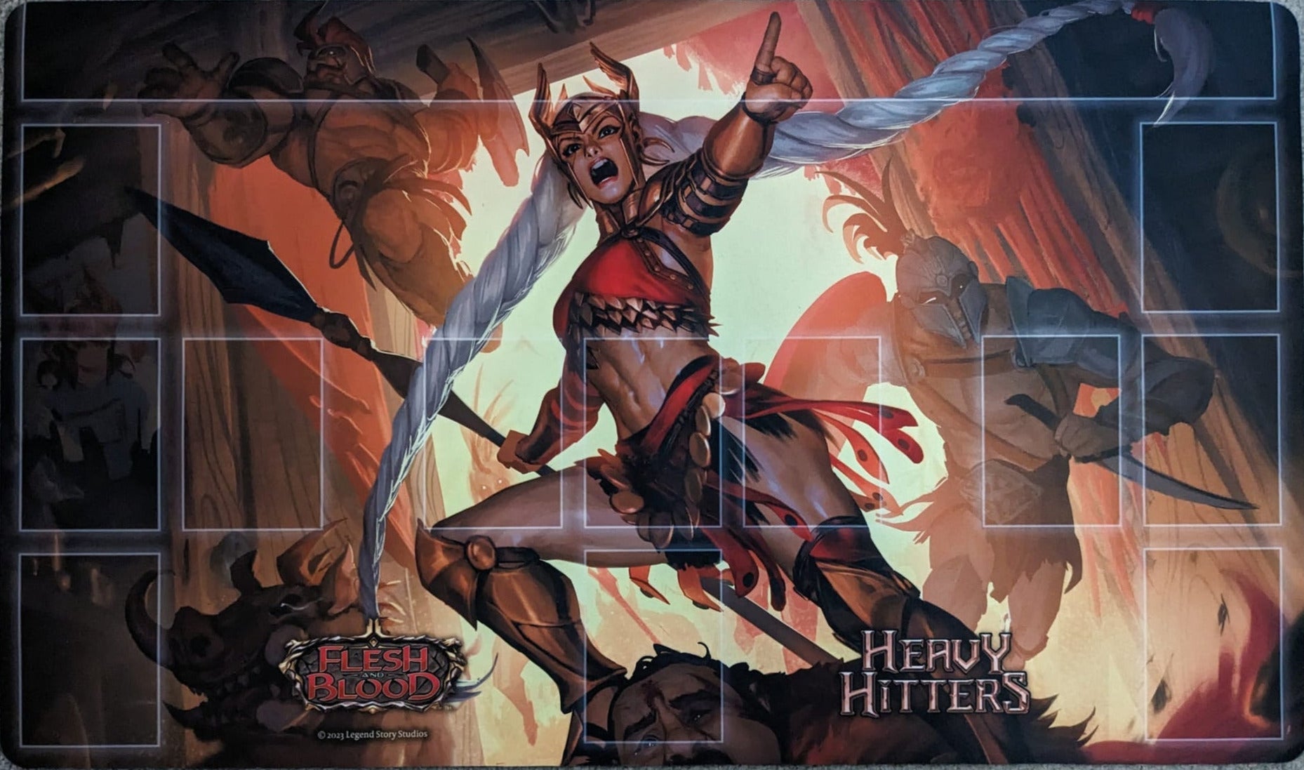 Flesh and Blood Playmat Shift the Tide of Battle | Silver Goblin