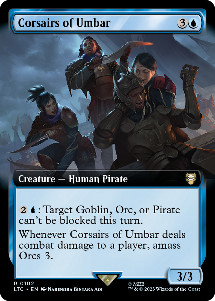 Corsairs of Umbar (Extended Art) [The Lord of the Rings: Tales of Middle-Earth Commander] | Silver Goblin