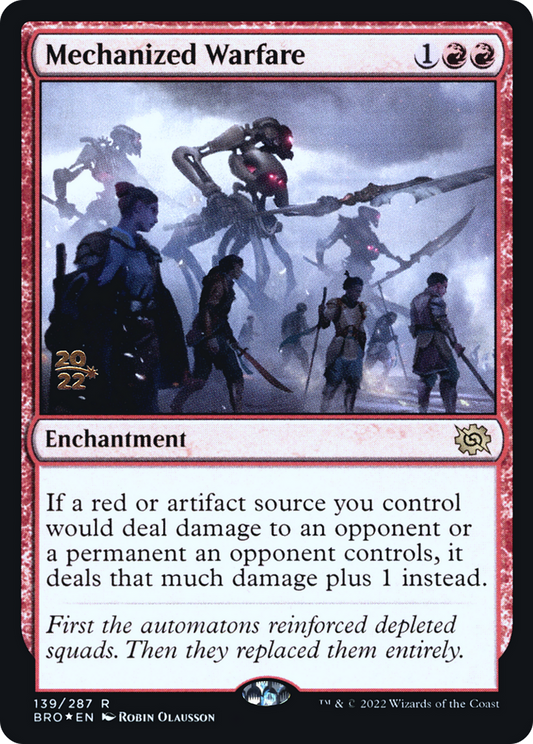 Mechanized Warfare [The Brothers' War Prerelease Promos]