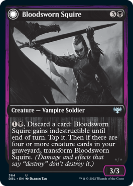 Bloodsworn Squire // Bloodsworn Knight [Innistrad: Double Feature] Foil