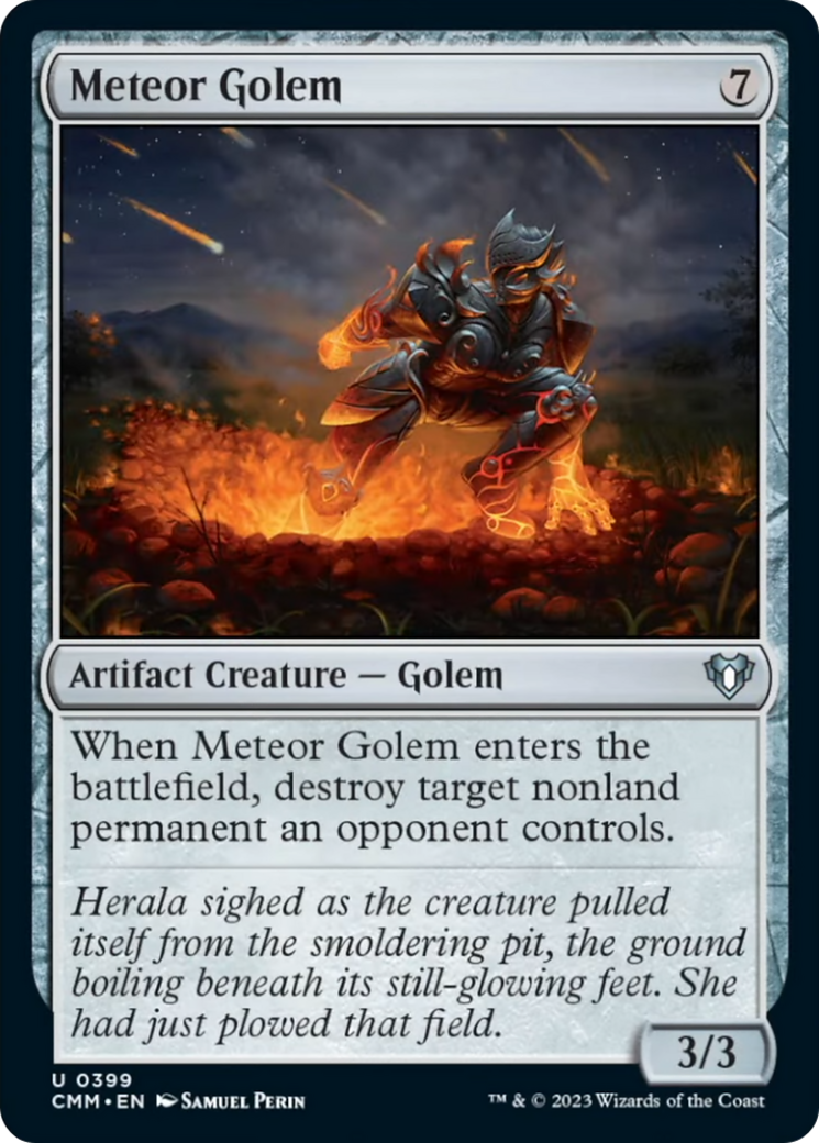 Meteor Golem [Commander Masters] | Silver Goblin