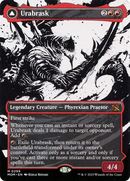 Urabrask // The Great Work (Showcase Planar Booster Fun) [March of the Machine] Foil