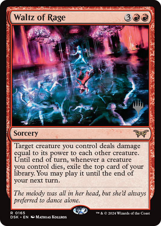 Waltz of Rage [Duskmourn: House of Horror Promos] Foil