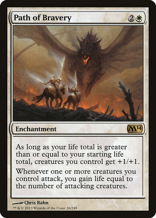 Path of Bravery [Magic 2014] Foil
