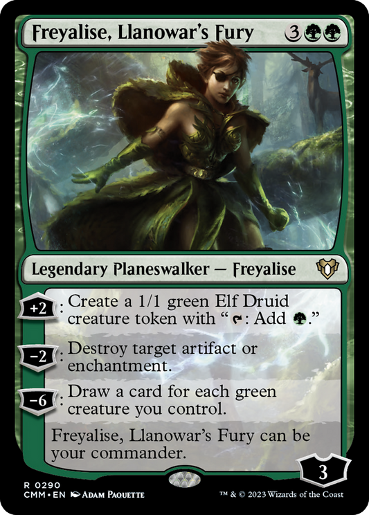 Freyalise, Llanowar's Fury [Commander Masters] Foil