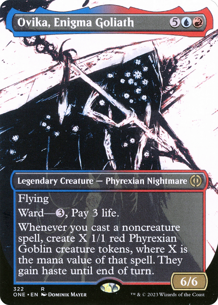 Ovika, Enigma Goliath (Borderless Ichor) [Phyrexia: All Will Be One] Foil