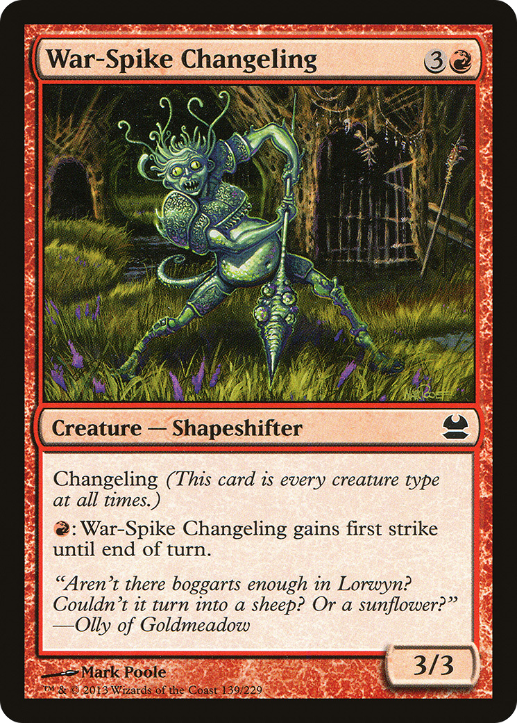 War-Spike Changeling [Modern Masters] Foil