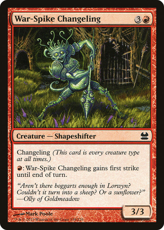 War-Spike Changeling [Modern Masters] Foil