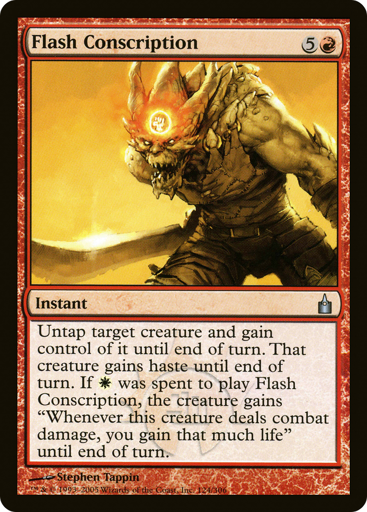 Flash Conscription [Ravnica: City of Guilds] Foil