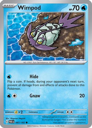 Wimpod (047/182) [Scarlet & Violet: Paradox Rift] | Silver Goblin