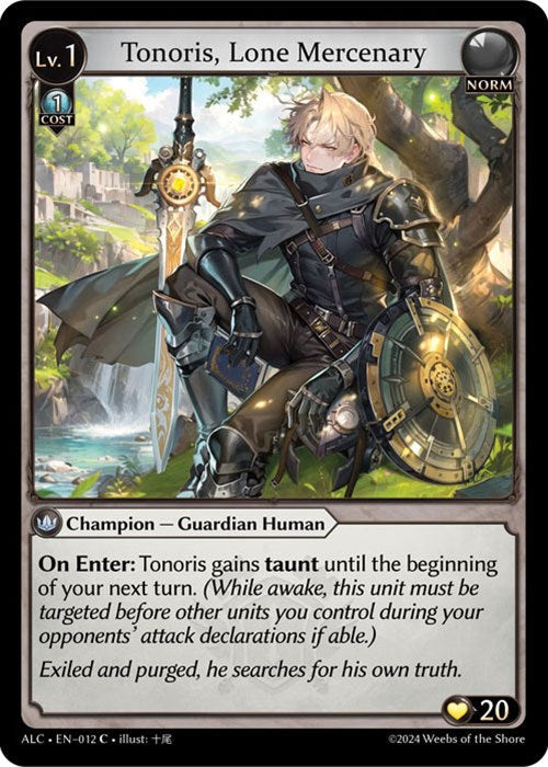 Tonoris, Lone Mercenary (012) [Alchemical Revolution] Foil