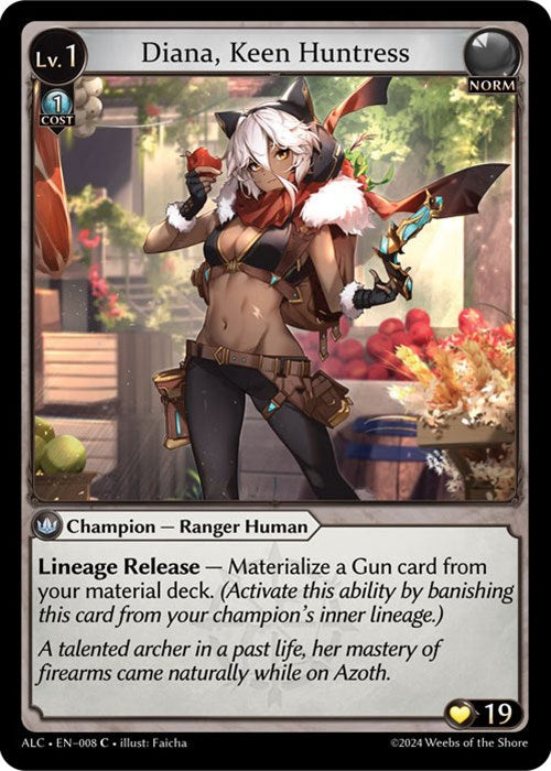 Diana, Keen Huntress (008) [Alchemical Revolution] Foil