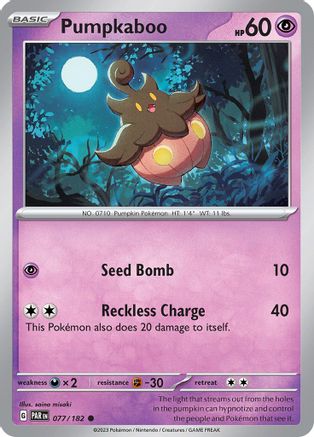 Pumpkaboo (077/182) [Scarlet & Violet: Paradox Rift] | Silver Goblin