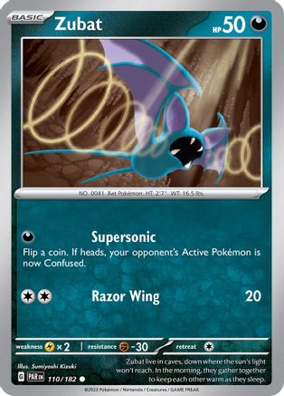 Zubat (110/182) [Scarlet & Violet: Paradox Rift] Reverse Holofoil