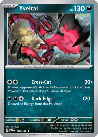 Yveltal (118/182) [Scarlet & Violet: Paradox Rift] | Silver Goblin