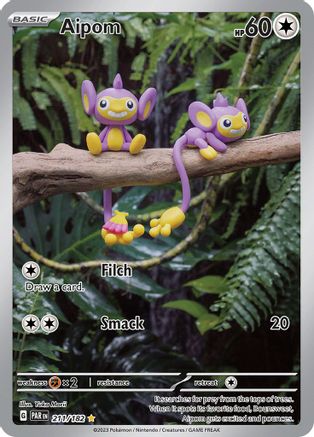 Aipom - 211/182 (211) Holofoil - SV04 Paradox Rift