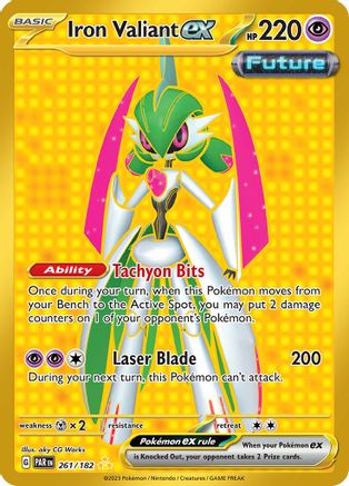 Iron Valiant ex - 261/182 (261) Holofoil - SV04 Paradox Rift