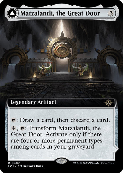 Matzalantli, the Great Door // The Core (Extended Art) [The Lost Caverns of Ixalan] Foil