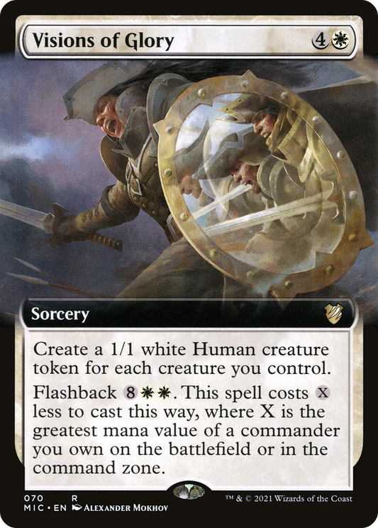 Visions of Glory (Extended Art) [Innistrad: Midnight Hunt Commander]
