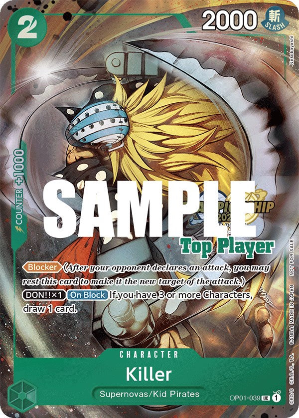 Killer (CS 2023 Top Players Pack) [One Piece Promotion Cards] | Silver Goblin