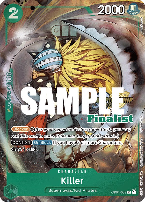 Killer (CS 2023 Top Players Pack) [Finalist] [One Piece Promotion Cards] | Silver Goblin
