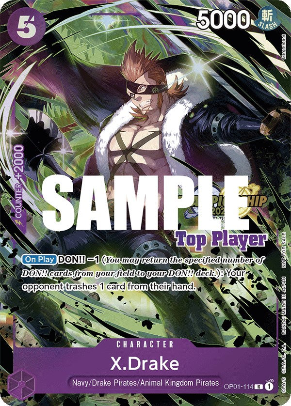 X.Drake (CS 2023 Top Players Pack) [One Piece Promotion Cards] | Silver Goblin