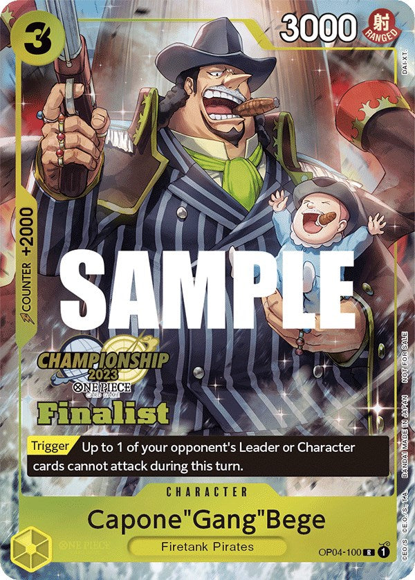Capone"Gang"Bege (CS 2023 Top Players Pack) [Finalist] [One Piece Promotion Cards] | Silver Goblin