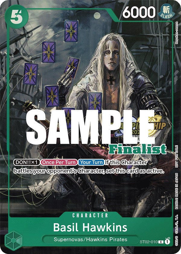 Basil Hawkins (CS 2023 Top Players Pack) [Finalist] [One Piece Promotion Cards] | Silver Goblin