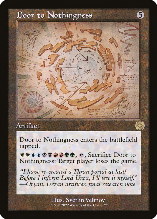 Door to Nothingness (Retro Schematic) [The Brothers' War Retro Artifacts] Foil