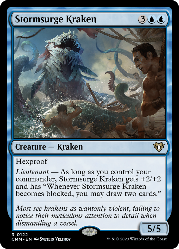 Stormsurge Kraken [Commander Masters] Foil
