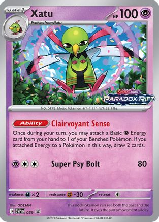 Xatu (059) [Scarlet & Violet: Black Star Promos] | Silver Goblin