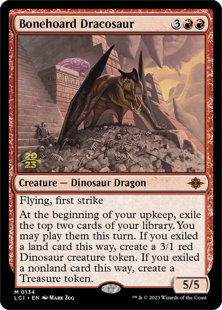 Bonehoard Dracosaur [The Lost Caverns of Ixalan Prerelease Cards] | Silver Goblin