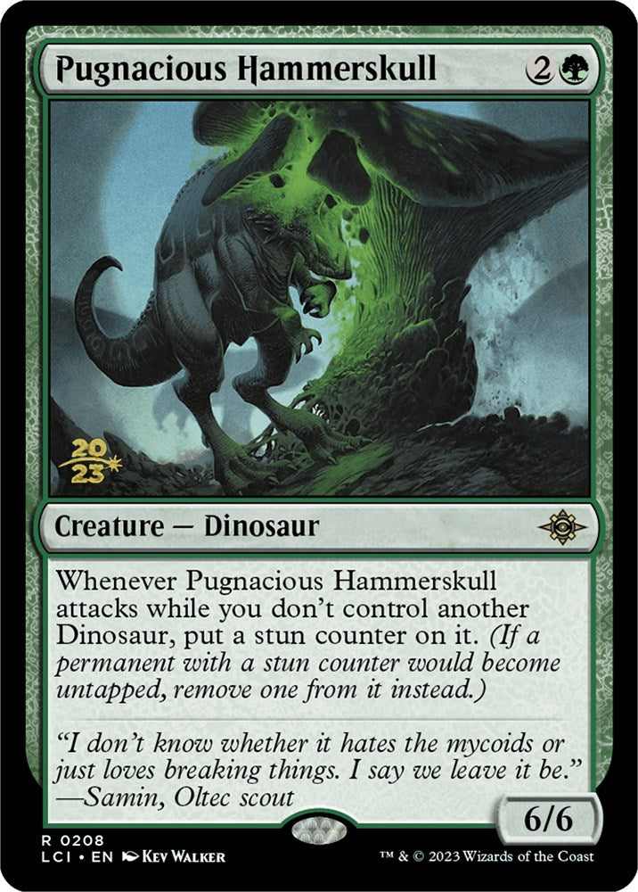 Pugnacious Hammerskull [The Lost Caverns of Ixalan Prerelease Cards] | Silver Goblin