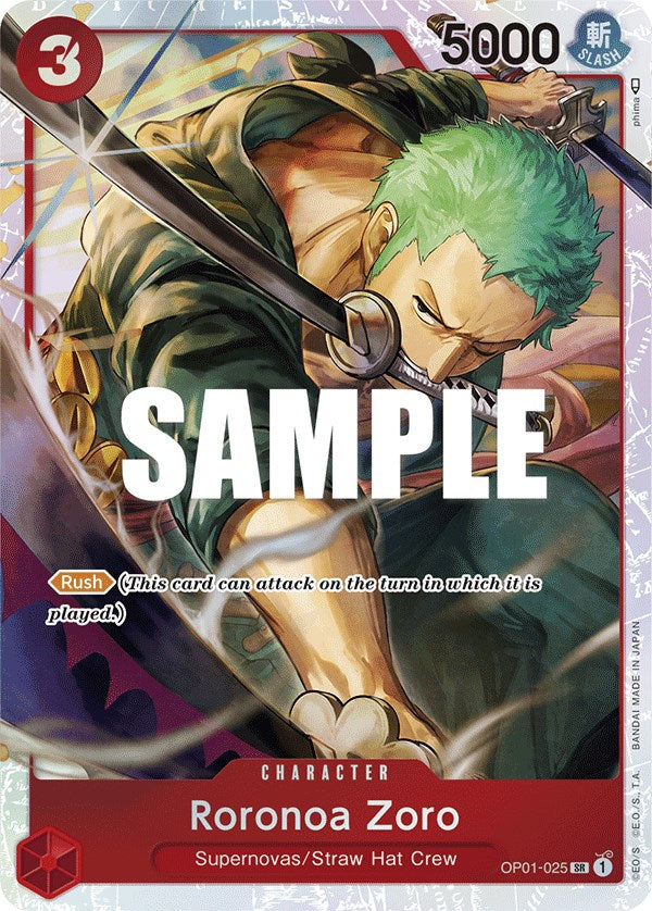 Roronoa Zoro (OP01-025) (Ultra Deck: The Three Captains) [One Piece Promotion Cards] | Silver Goblin