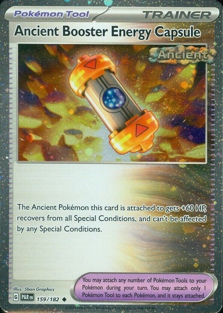 Ancient Booster Energy Capsule (159/182) (Cosmos Holo) [Scarlet & Violet: Paradox Rift] | Silver Goblin