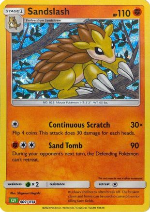 Sandslash (9) Holofoil - Trading Card Game Classic