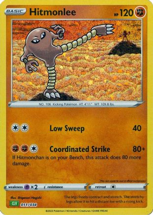 Hitmonlee (11) Holofoil - Trading Card Game Classic
