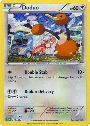Doduo (13) Holofoil - Trading Card Game Classic