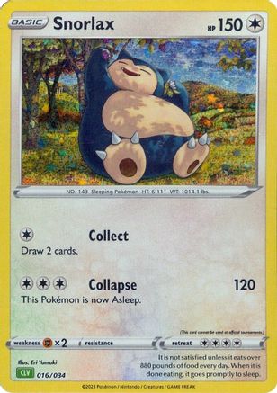 Snorlax (16) Holofoil - Trading Card Game Classic